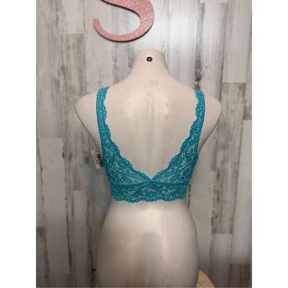 Smart & Sexy Lace Bralette Turquoise Blue Size Small - Picture 7 of 8